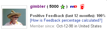 We have reached 5000 Positive Feedback comments on eBay!