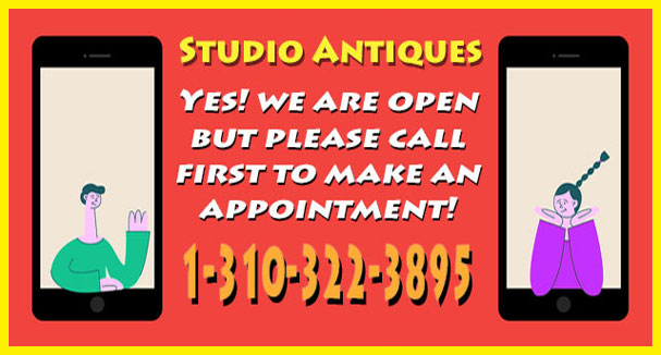 Studio Antiques Appointments, Curb Service, Shipping & Ebay!